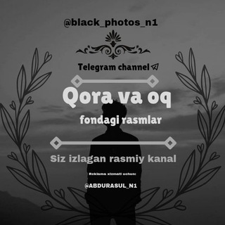 Qora va oq fondagi rasmlar